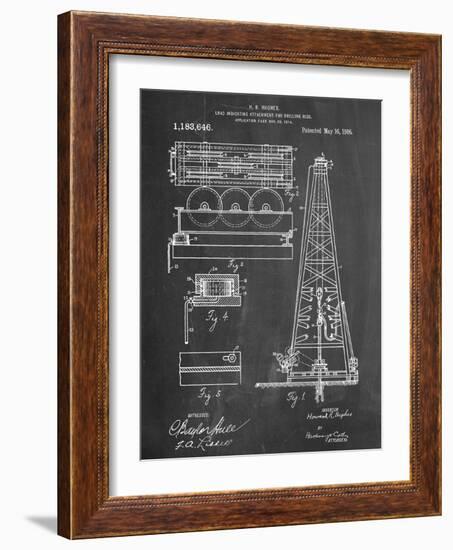 Drilling Rig Patent-null-Framed Art Print