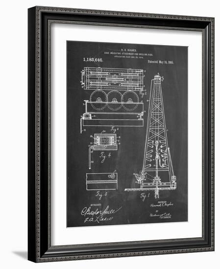 Drilling Rig Patent-null-Framed Art Print