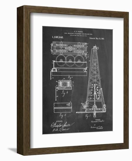 Drilling Rig Patent-null-Framed Art Print