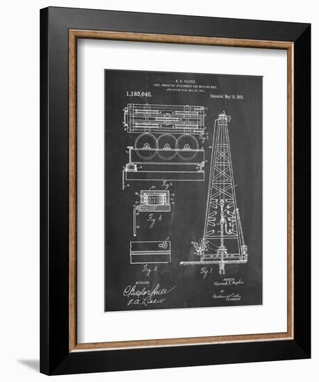 Drilling Rig Patent-null-Framed Art Print