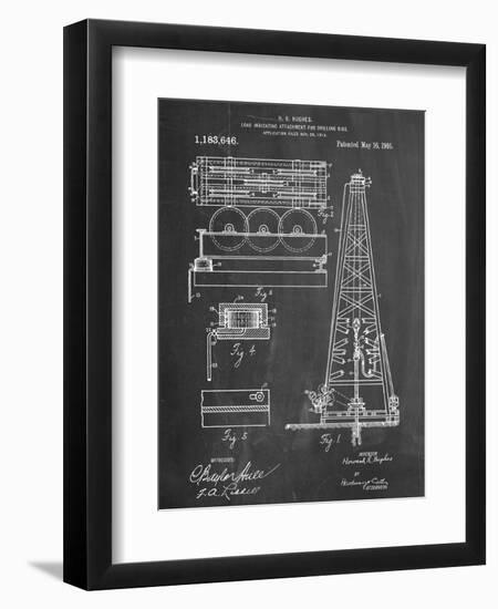 Drilling Rig Patent-null-Framed Art Print