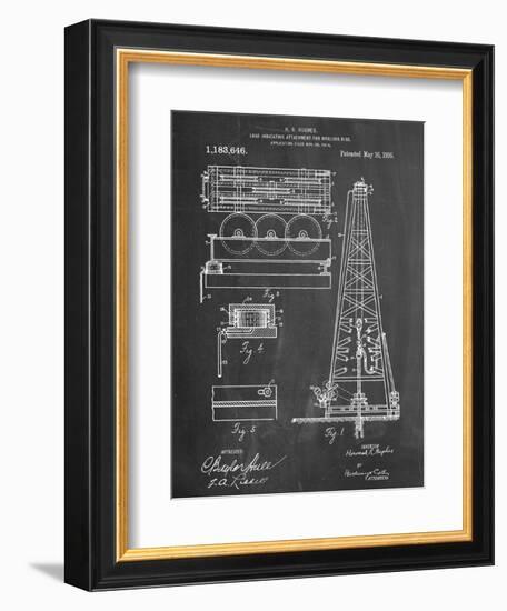 Drilling Rig Patent-null-Framed Art Print