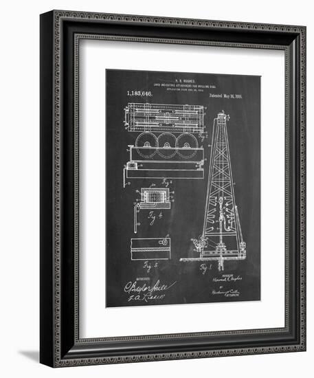 Drilling Rig Patent-null-Framed Premium Giclee Print