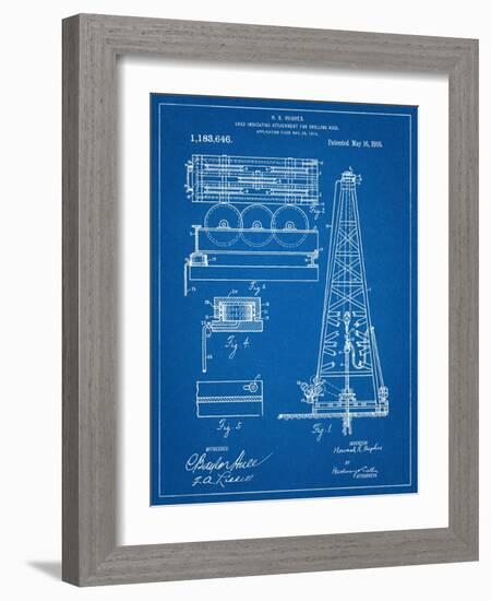 Drilling Rig Patent-null-Framed Art Print