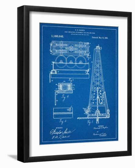 Drilling Rig Patent-null-Framed Art Print