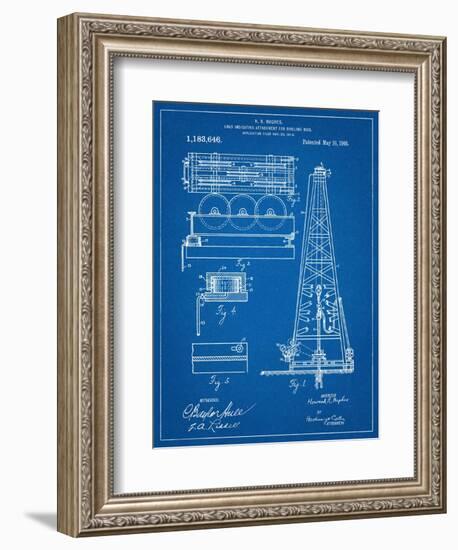 Drilling Rig Patent-null-Framed Art Print