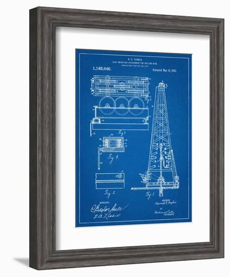 Drilling Rig Patent-null-Framed Art Print