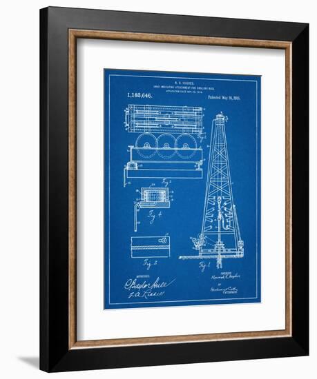 Drilling Rig Patent-null-Framed Art Print