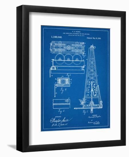 Drilling Rig Patent-null-Framed Art Print