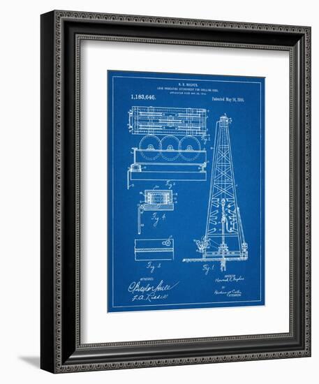 Drilling Rig Patent-null-Framed Art Print