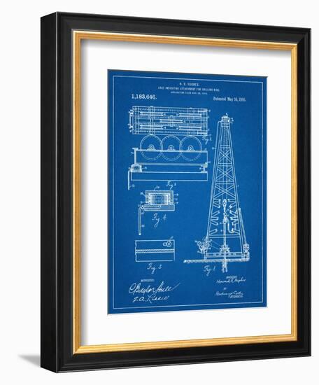 Drilling Rig Patent-null-Framed Art Print