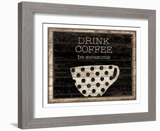 Drink Coffee-Dan Dipaolo-Framed Art Print