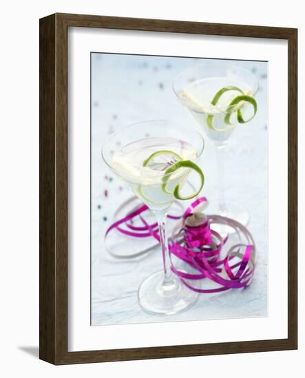 Drink Made with Vermouth and Gin-null-Framed Photographic Print