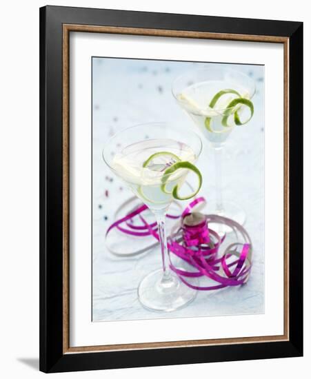 Drink Made with Vermouth and Gin-null-Framed Photographic Print