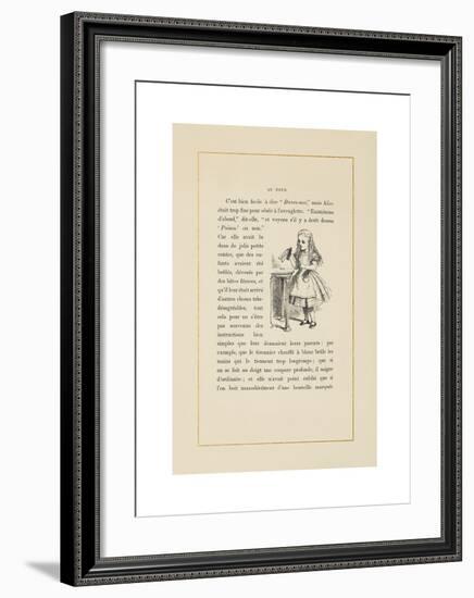 Drink Me-John Tenniel-Framed Premium Giclee Print