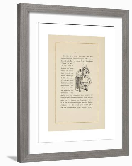 Drink Me-John Tenniel-Framed Premium Giclee Print