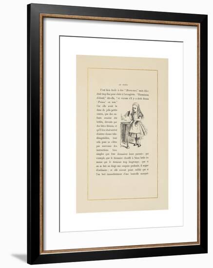 Drink Me-John Tenniel-Framed Premium Giclee Print