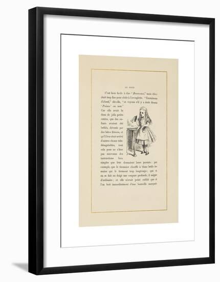 Drink Me-John Tenniel-Framed Premium Giclee Print