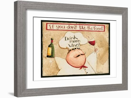 Drink More Wine-Dan Dipaolo-Framed Art Print