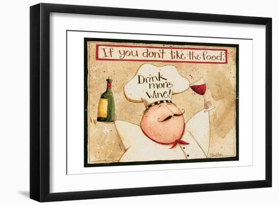 Drink More Wine-Dan Dipaolo-Framed Art Print