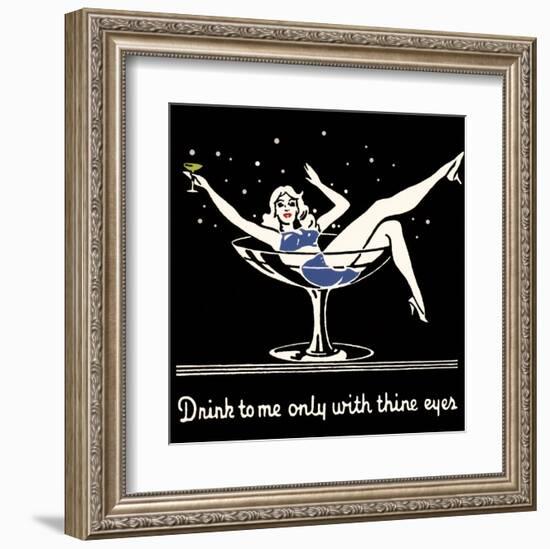 Drink to Me Only with Thine Eyes-null-Framed Art Print