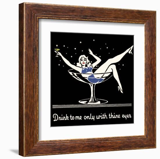 Drink to Me Only with Thine Eyes-null-Framed Art Print