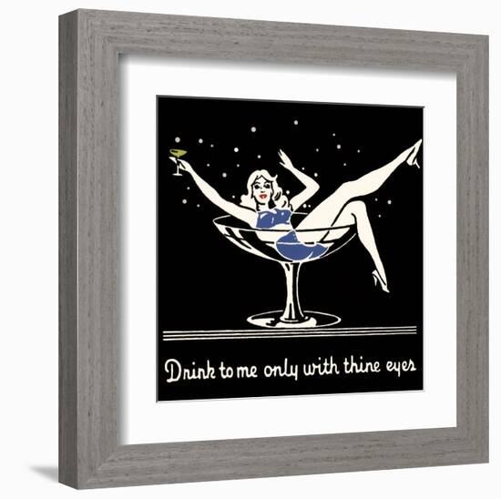 Drink to Me Only with Thine Eyes-null-Framed Art Print