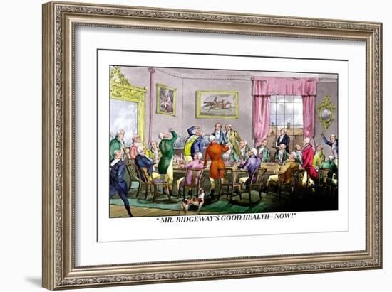 Drink to Mr. Ridgeway's Good Health-Henry Thomas Alken-Framed Art Print