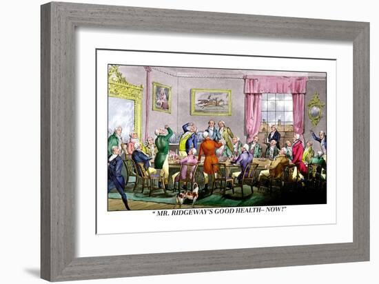 Drink to Mr. Ridgeway's Good Health-Henry Thomas Alken-Framed Art Print