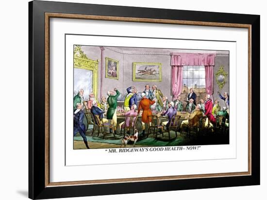 Drink to Mr. Ridgeway's Good Health-Henry Thomas Alken-Framed Art Print