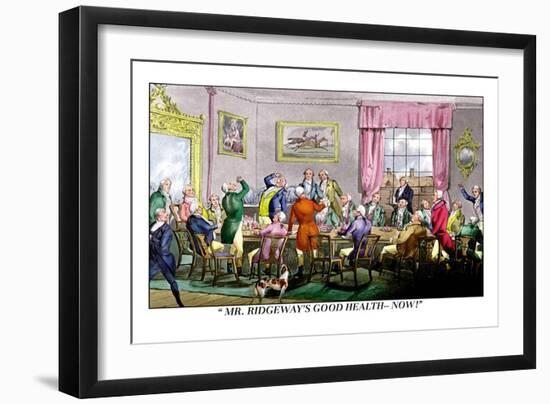 Drink to Mr. Ridgeway's Good Health-Henry Thomas Alken-Framed Art Print