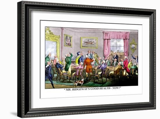 Drink to Mr. Ridgeway's Good Health-Henry Thomas Alken-Framed Art Print