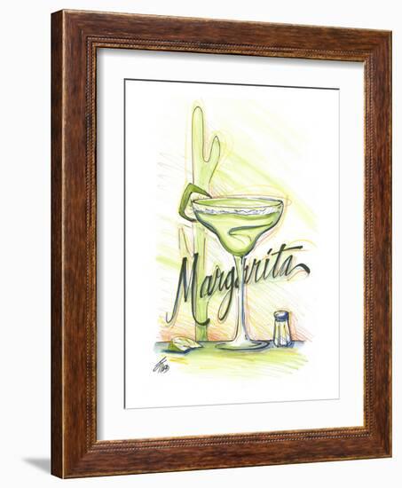 Drink up...Margarita-Jay Throckmorton-Framed Art Print