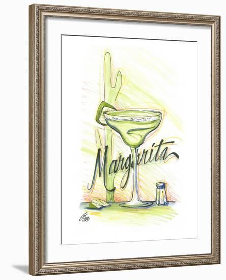 Drink up...Margarita-Jay Throckmorton-Framed Art Print