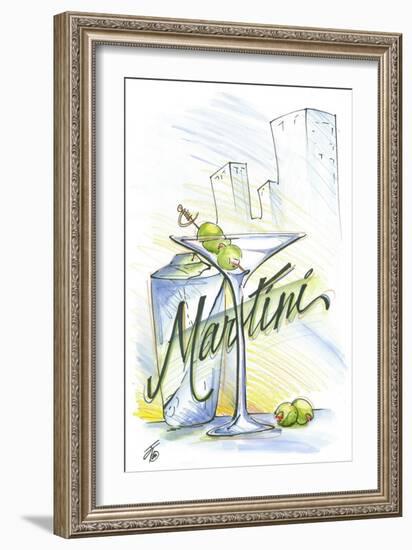 Drink up...Martini-Jay Throckmorton-Framed Art Print