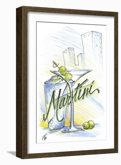 Drink up...Martini-Jay Throckmorton-Framed Art Print