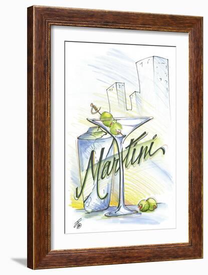 Drink up...Martini-Jay Throckmorton-Framed Art Print