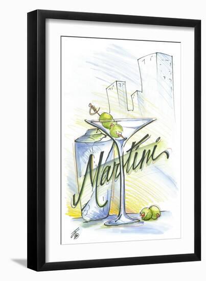 Drink up...Martini-Jay Throckmorton-Framed Art Print