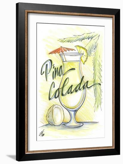 Drink up...Pina Colada-Jay Throckmorton-Framed Art Print