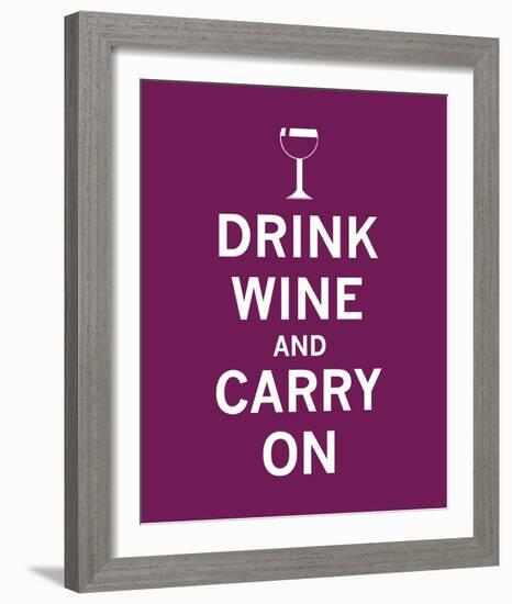 Drink Wine and Carry On-The Vintage Collection-Framed Giclee Print