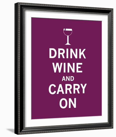 Drink Wine and Carry On-The Vintage Collection-Framed Giclee Print