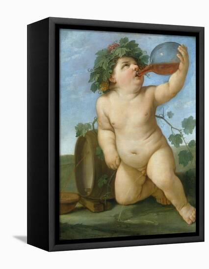 Drinking Bacchus Portrayed as a Boy, C. 1623-Guido Reni-Framed Premier Image Canvas