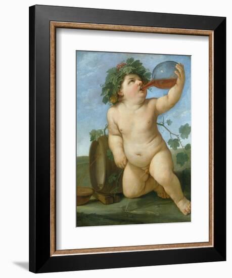 Drinking Bacchus Portrayed as a Boy, C. 1623-Guido Reni-Framed Giclee Print