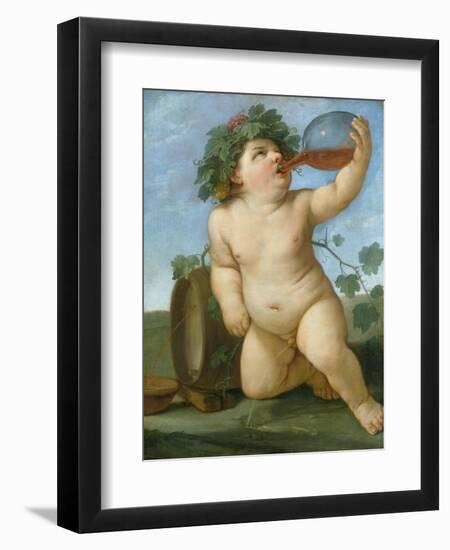 Drinking Bacchus Portrayed as a Boy, C. 1623-Guido Reni-Framed Giclee Print