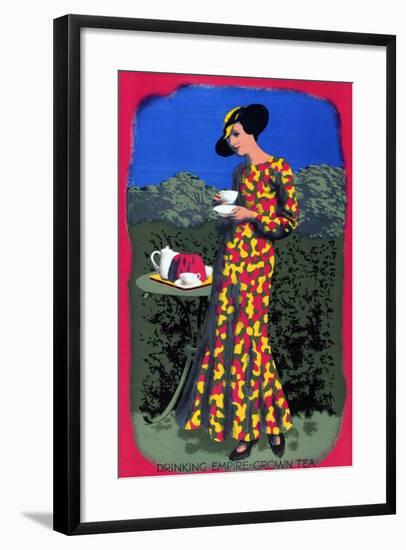 Drinking Empire Grown Tea, from the Series 'Drink Empire Grown Tea'-Harold Sandys Williamson-Framed Giclee Print