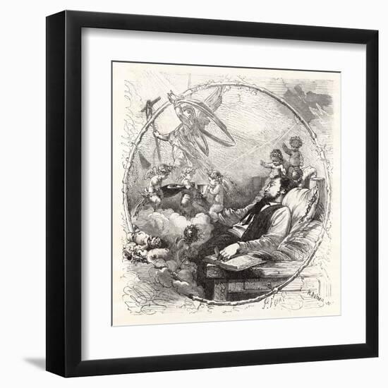 Drinking Opp. Heaven-null-Framed Art Print