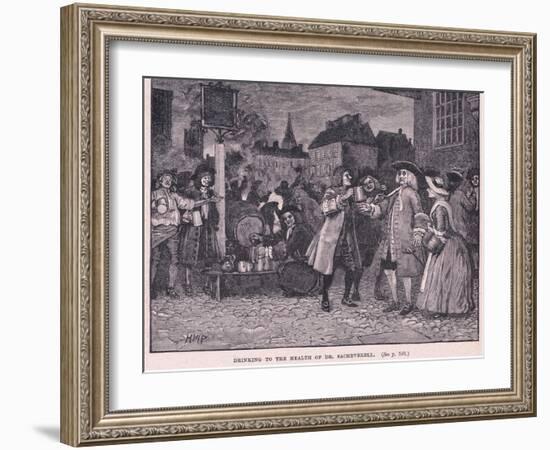 Drinking the Health of Dr Saheverell AD 1710-Henry Marriott Paget-Framed Giclee Print