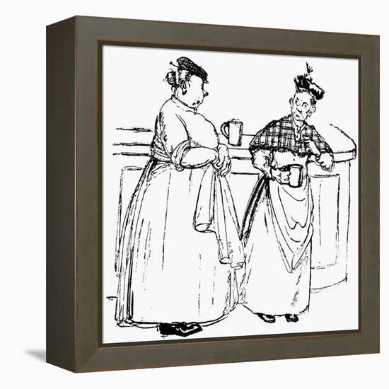 Drinking-null-Framed Premier Image Canvas