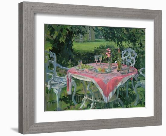 Drinks beyond the Yew (Oil on Canvas)-Susan Ryder-Framed Giclee Print