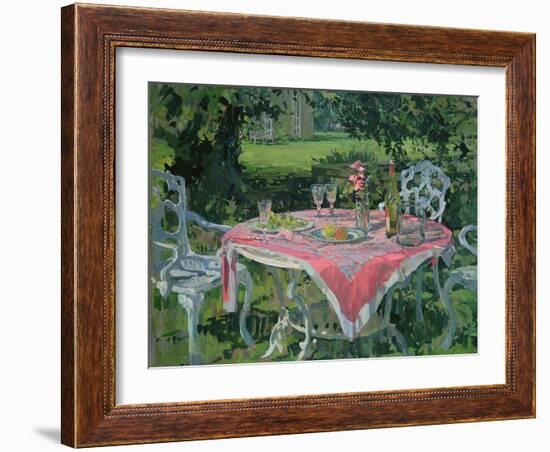 Drinks beyond the Yew (Oil on Canvas)-Susan Ryder-Framed Giclee Print